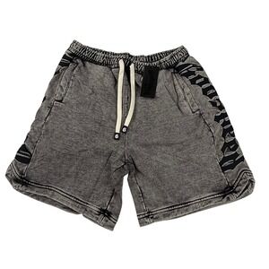 Godspeed Mainline Collection Acid Wash Gothic Logo Sweat Shorts Mens Large New